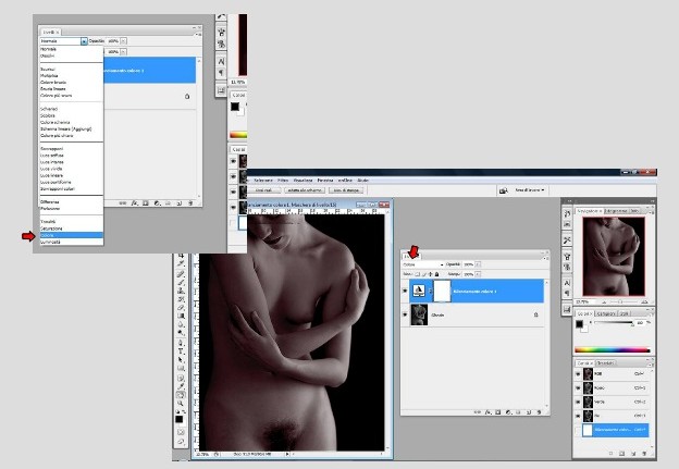 3. Metodo di fusione del livello su Colore