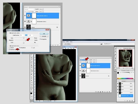 4. Ancora il metodo di fusione del nuovo livello su Colore