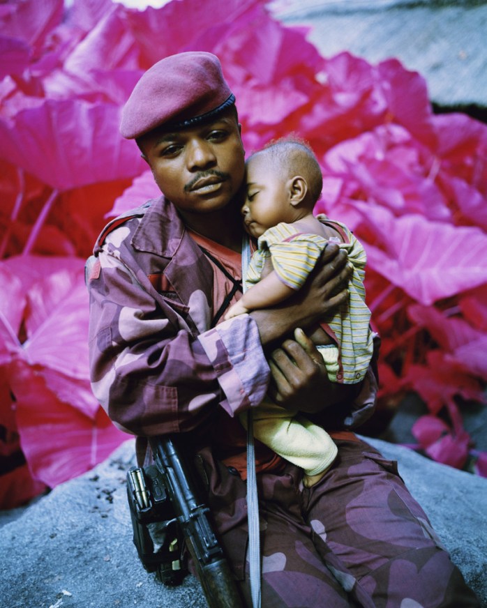 Richard Mosse Madonna and Child, North Kivu, Eastern Congo, 2012 Digital C print, 35 x 28 inches © copyright Richard Mosse