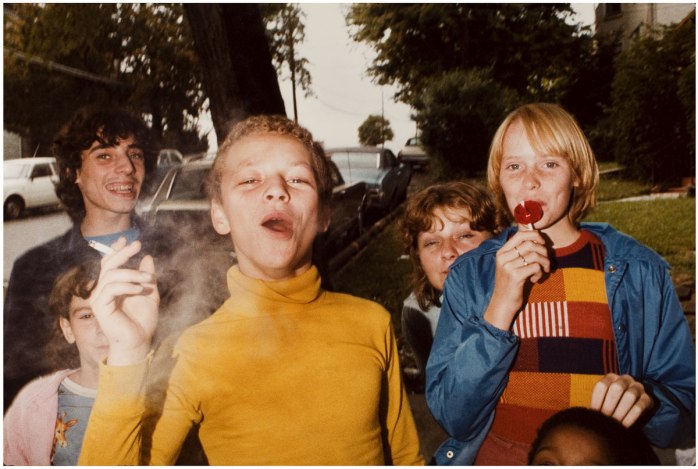 Mark Cohen - Boy in Yellow Shirt Smoking, 1977 - © copyright Mark Cohen