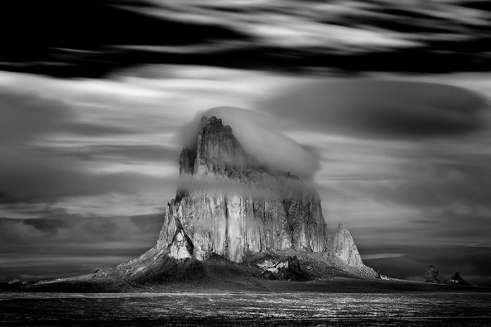 Mitch Dobrowner - Shiprock Storm, Navajo Nation, New Mexico, 2008 - © copyright Mitch Dobrowner