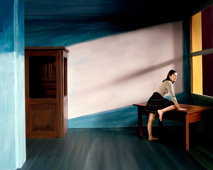 Clark et Pougnaud, Caroline ,2005, from the series "Tribute to Edward Hopper" - © Clark et Pougnaud